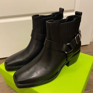 Sam Edelman Black Leather Ankle Booties